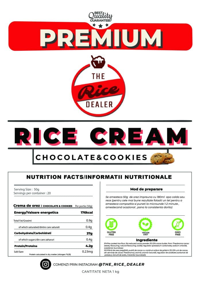 Crema de orez 1kg - Chocolate&Cookies - imagine 2