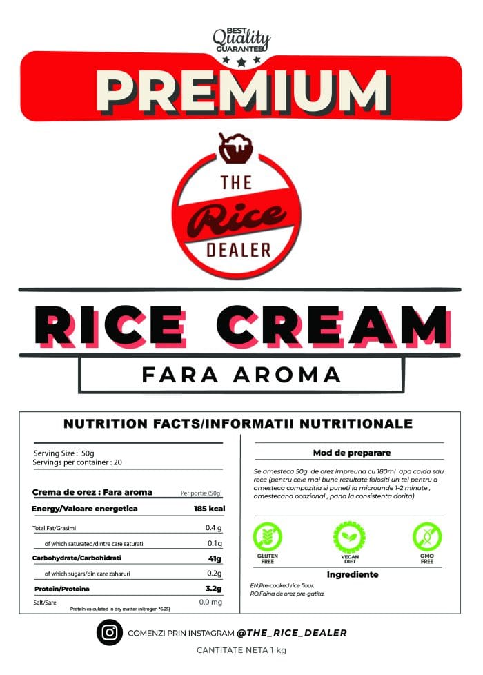 Crema de orez 1kg – Fara Aroma - imagine 2