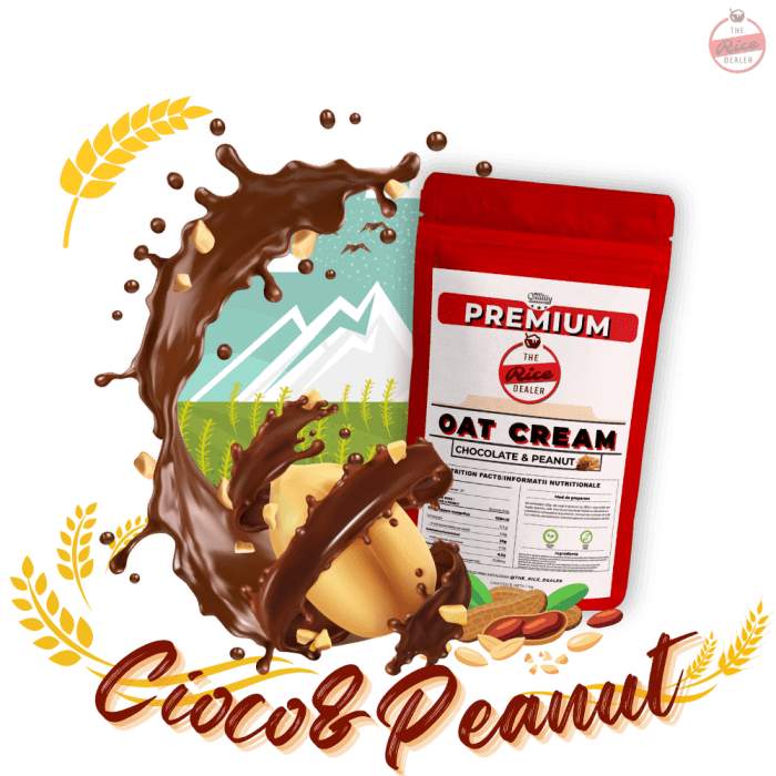 Crema de Ovaz instant 1kg - Choco&Peanut - imagine 1
