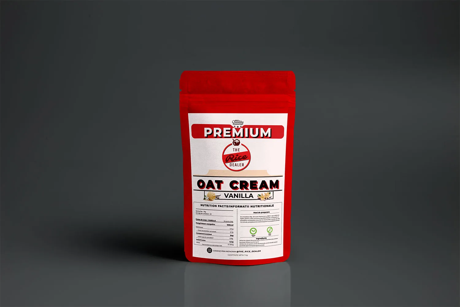 Crema de Ovaz instant 1kg - Vanilla - imagine 3