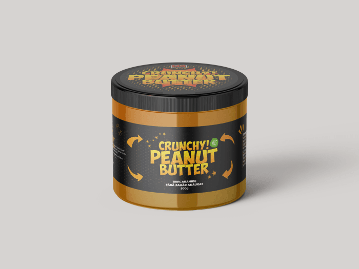 Unt de arahide crocant BIO | Crunchy 500g - imagine 1