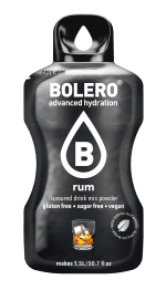 BOLERO® Rum (12x9g) – Băutură Instant cu Aromă de Rom, Fără Zahăr & Fără Alcool